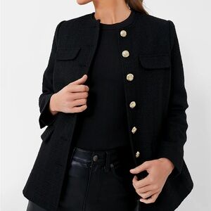 Tuckernuck Pomander Place Black Tweed Jacket NWT